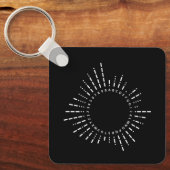 Morse Code Alphabet Schlüsselanhänger (Vorderseite)