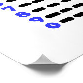 Morse Code Alphabet, Zahlen, Satzzeichen Poster (Ecke)