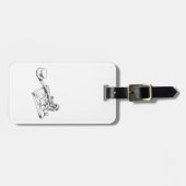 Morse Code Call Sign Tag Gepäckanhänger (Vorderseite horizontal)