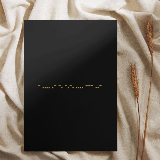 Morse Code Danke Karte