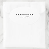 Morse-Code für HELP Ovaler Aufkleber (Tasche)