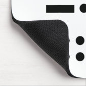Morse Code gegen Trump 45 Feminist Resist Verrat Mousepad (Ecke)