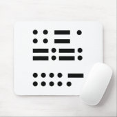Morse Code gegen Trump 45 Feminist Resist Verrat Mousepad (Mit Mouse)