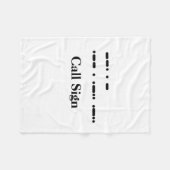 Morse Code "Get Well" Fleece Blanket. Anpassen (Vorderseite (Horizontal))
