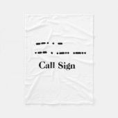 Morse Code "Get Well" Fleece Blanket. Anpassen (Vorderseite)