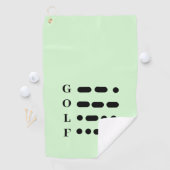 Morse Code Golf Handtuch (Insitu)