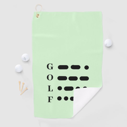 Morse Code Golf Handtuch (Insitu)