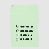 Morse Code Golf Handtuch (Vorderseite)