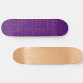 "Morse Code I" Skateboard (Horizontal)