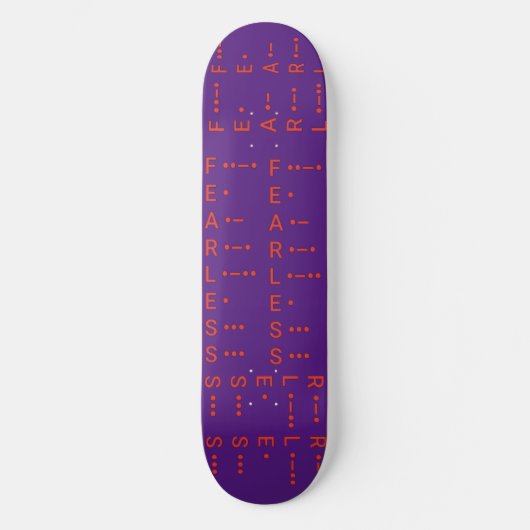 "Morse Code I" Skateboard (Vorderseite)