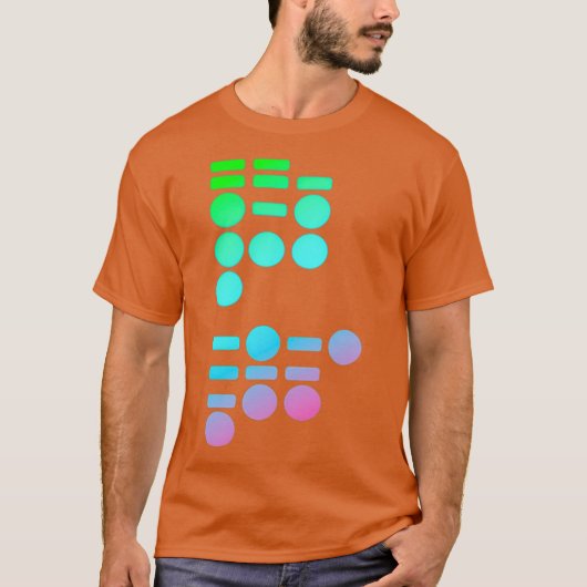 Morse Code in Morse Code für HAM-Radio T-Shirt (Vorderseite)