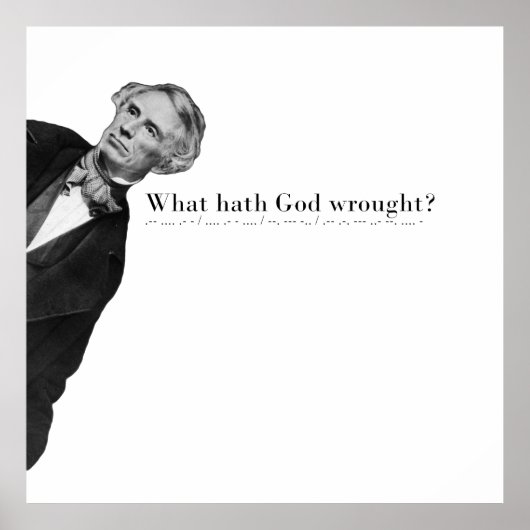 Morse Code Inspiration aus der Geschichte Poster (Vorne)