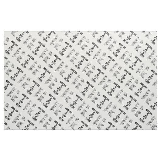 Morse Code ist mein Stil, Intl Morse Code Simsen Stoff (Fat Quarter (45,7 x 55,9 cm))
