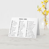 Morse Code Karte (Gelbe Blume)