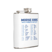 Morse Code NATO Phonetic Alphabet Flachmann (Rechts)