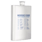 Morse Code NATO Phonetic Alphabet Flachmann (Rechts)