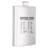 Morse Code NATO Phonetic Alphabet Flachmann (Rechts)