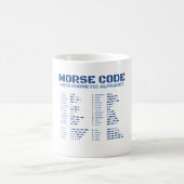 Morse Code NATO Phonetic Alphabet Kaffeetasse (Mittel)