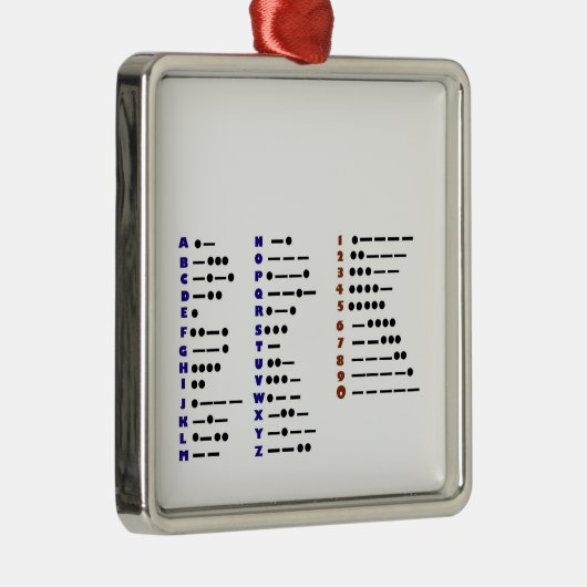 Morse Code oder CW Weihnachtsschmuck (Rechts)