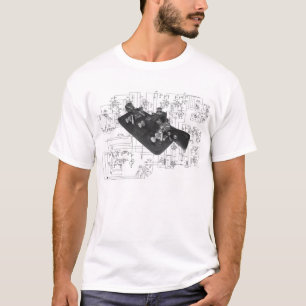 Morse Code Radio Key Schemainhalt T - Shirt