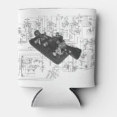 Morse Code Radio Key Schemata Dosenkühler (Vorderseite)