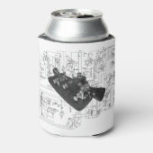 Morse Code Radio Key Schemata Dosenkühler (Kanne Rückseite)