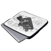 Morse Code Radio Key Schemata Laptopschutzhülle (Vorne Knopf)