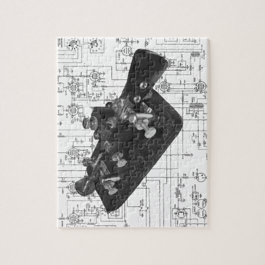 Morse Code Radio Key Schemata Puzzle (Vertikal)