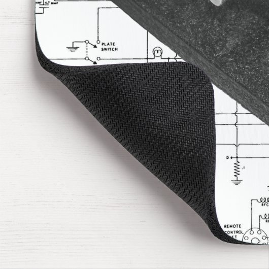 Morse-Code-Radio-Tastenkombination Maus-Pad Mousepad (Ecke)