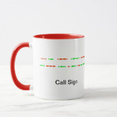 Morse Code Santa & Rudolph Tasse zum Anpassen (Links)