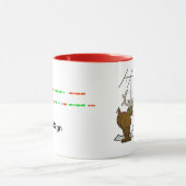 Morse Code Santa & Rudolph Tasse zum Anpassen (Zentrum)