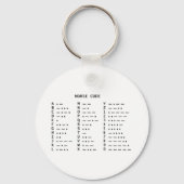 Morse Code Schlüsselanhänger (Vorderseite)