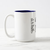 Morse Code: Schneller als SMS (International Morse Zweifarbige Tasse (Links)