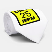 Morse Code Speed Limit Necktie Anpassen! Krawatte (Gerollt)