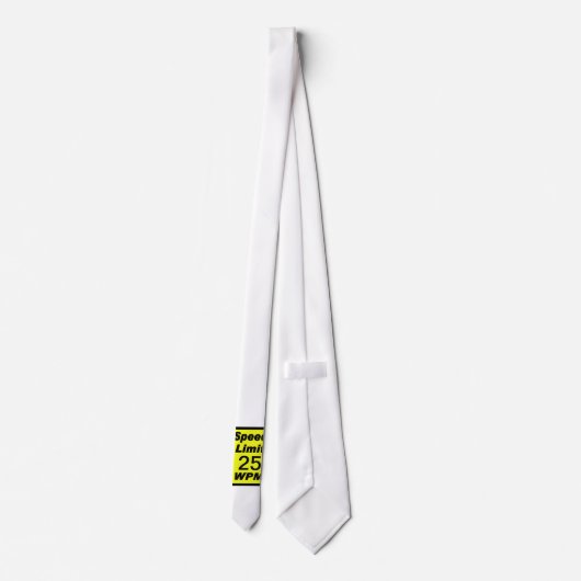 Morse Code Speed Limit Necktie Anpassen! Krawatte (Rückseite)