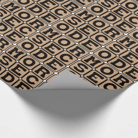 Morse Code, System of Dots and Dashes Geschenkpapier (Ecke)