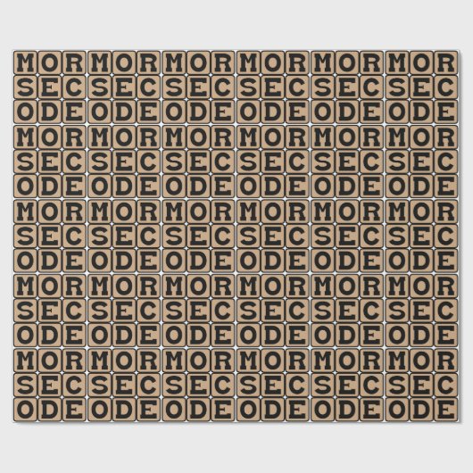 Morse Code, System of Dots and Dashes Geschenkpapier (Flach)