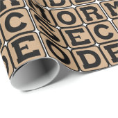 Morse Code, System of Dots and Dashes Geschenkpapier (Rolleneckpunkt)