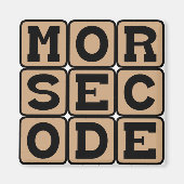Morse Code, System of Dots and Dashes Magnet (Vorne)