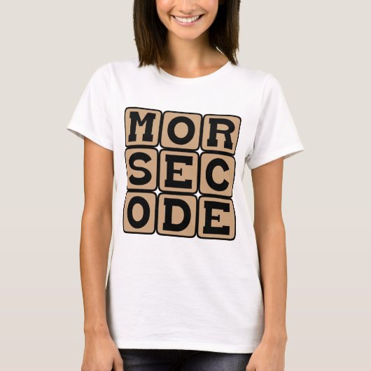 Morse Code, System of Dots and Dashes T-Shirt (Vorderseite)