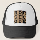 Morse Code, System of Dots and Dashes Truckerkappe (Vorderseite)