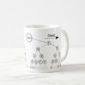 Morse Code Tree Binärbaum Diagramm Kaffeetasse (VorderseiteRechts)