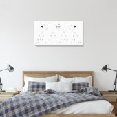 Morse Code Tree Binärbaum Diagramm Leinwanddruck (Insitu (Schlafzimmer))