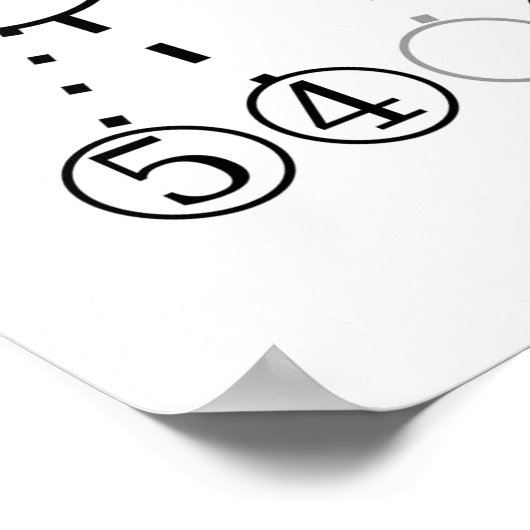 Morse Code Tree Binärbaum Diagramm Poster (Ecke)