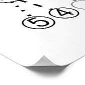 Morse Code Tree Diagramm Poster (Ecke)