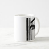 : "Morse Code Visage T-Shirt" Kaffeetasse (VorderseiteRechts)
