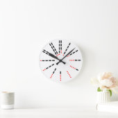 Morse-Kabeljau-Uhr Runde Wanduhr (Zuhause)