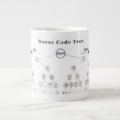 Morsealphabet-Baum-Diagramm Jumbo-Tasse (Vorderseite)