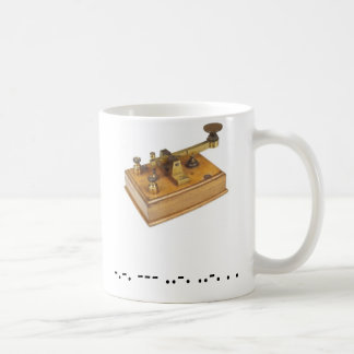 Morsealphabet Cofee Schale Kaffeetasse