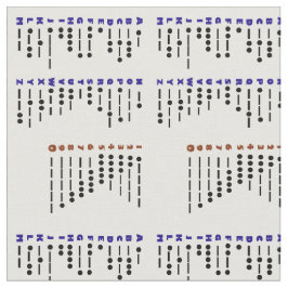 Morsealphabet-Diagramm-Gewebe Stoff